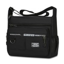 Men's shoulder bag with multiple pockets for business storage coin purse business casual simple crossbody bag