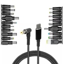 100W Type C PD to 5.5x2.5mm Male Converter Cable Converter to 19 DC Plugs Set