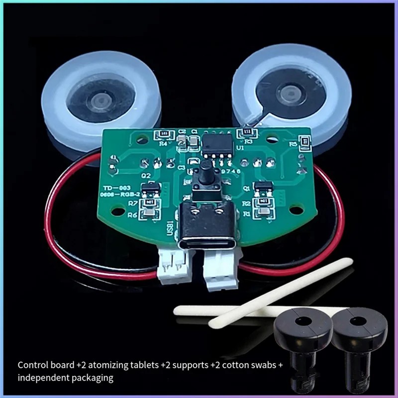 Dual spray atomization module USB humidifier driving circuit board with switch control