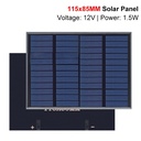 1.5W 12V Diy Monocrystalline Solar Panel Solar Charging Panel 85*115mm