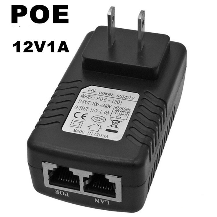 POE power supply 12V1A bridge POE Ethernet communication adapter wireless AP monitoring POE power supply module