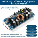 800W DC 20V-70V to 2.5V-58V 20A Adjustable Step-Down Buck Converter Module