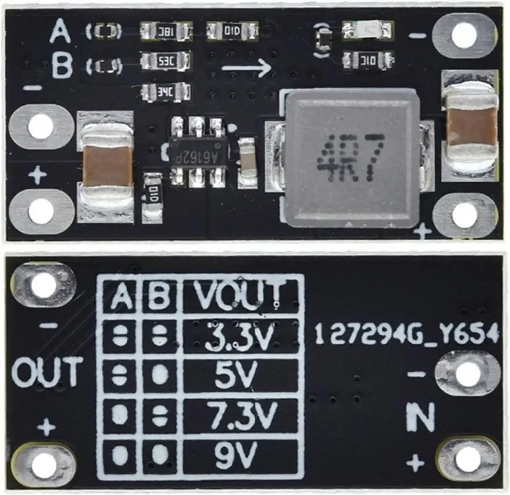 Step Down Board 12V to 5V Mini DC-DC Step-Down Module 2A Supports 9V/7.3V/5V/3.3V Output