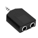 3.5mm Male to 2 x 6.35mm Female Audio Adapters