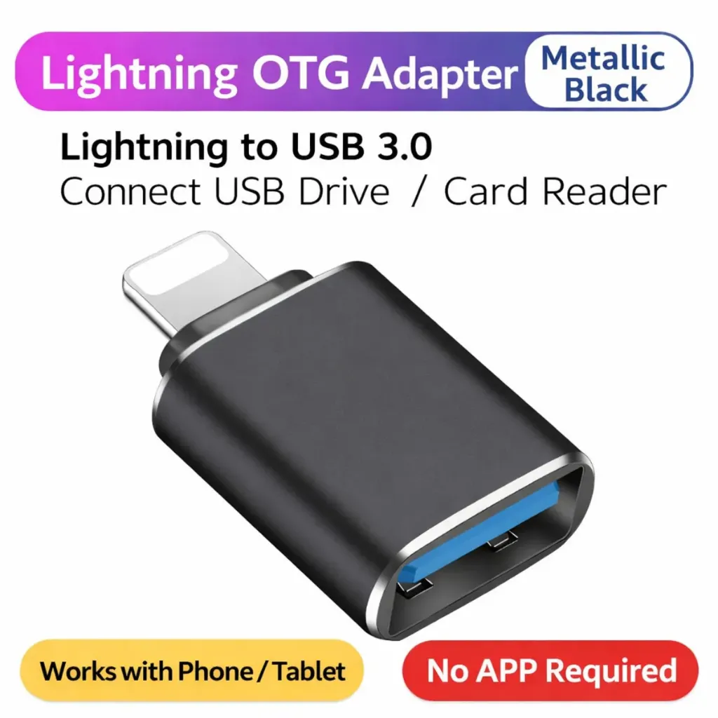 USB 3.0 To Lightning OTG 8-Pin Adapter