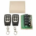 433MHz Wireless Remote Control Switch DC 12V 4CH relay Receiver Module With 4 channel RF Remote
