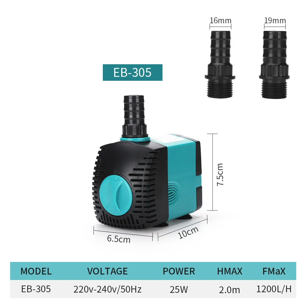 Ultra-Quiet Submersible Water Fish Pond Aquarium Fountain Pump
