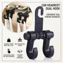 Car Seat Back Hook Dual Hooks Space Saving Organizer