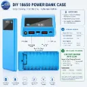 10*18650 Quick Charge DIY Mobile Power bank Shell Kit With LED Light No Soldering Battery Storage Boxes