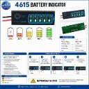 DC5V-30V 2-8S Battery Level Indicator Ternary Lithium Battery Lithium Iron Phosphate Lead-Acid Battery Capacity Display Tester
