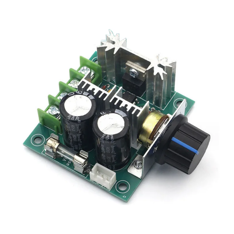 DC 12V-40V 13KHZ Auto PWM DC Motor Speed Regulator Governor Speed Controller Switch 10A 50V 1000uF (10A)