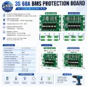 3S 60A BMS Board 11.1V 12.6V 18650 Li-Ion Lithium Battery Protection Board with Balance