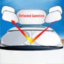 6Pcs Folding Silvering Reflective Car Windshield Window Sun Shade Visor Shield Cover