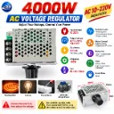 AC 220V 4000W High Power Thyristor Electronic Voltage Regulator Dimming Speed Temperature Regulation Control Switch