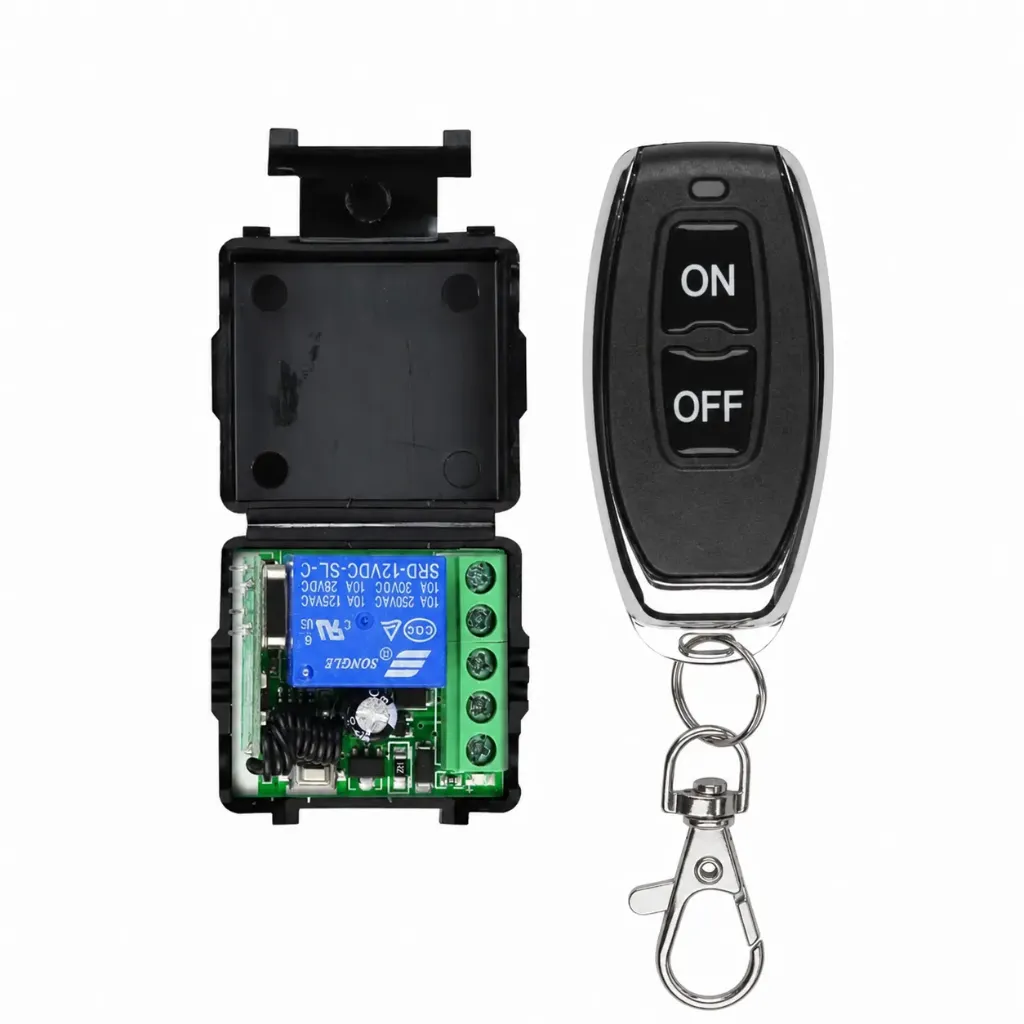 RF 433Mhz DC 12V 1CH Universal Wireless Remote Control Switch Relay Receiver Module