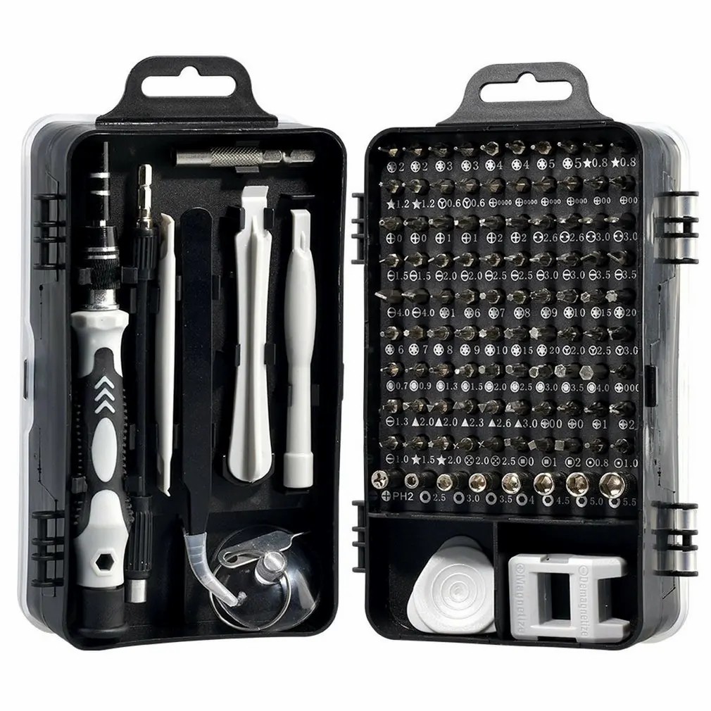 115 in 1 Screwdriver Set Anti-slip Handle Magnetic Screwdriver for DIY Work Small Electronic Devices Disassembly Tools