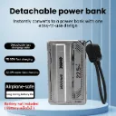DIY 21700 Power Bank Case PD 20W Fast Charging with Detachable Cable - No Battery Included