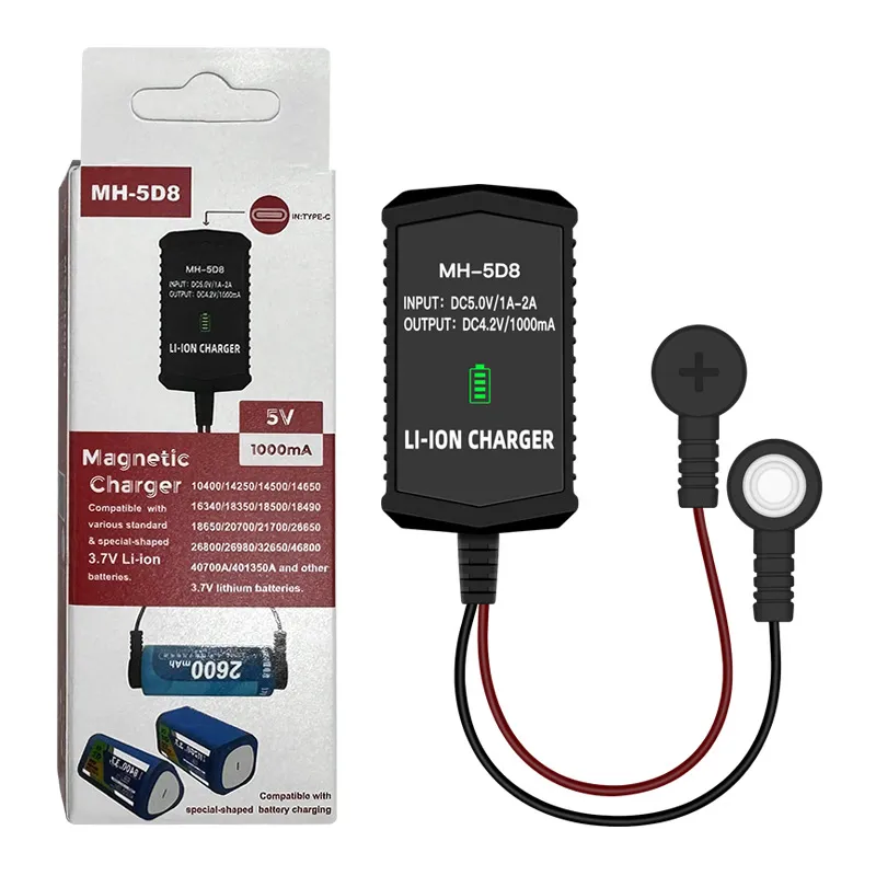 MS-5D8 Smart Li-ion & AA/AAA Universal Battery Charger (Type-C Input)