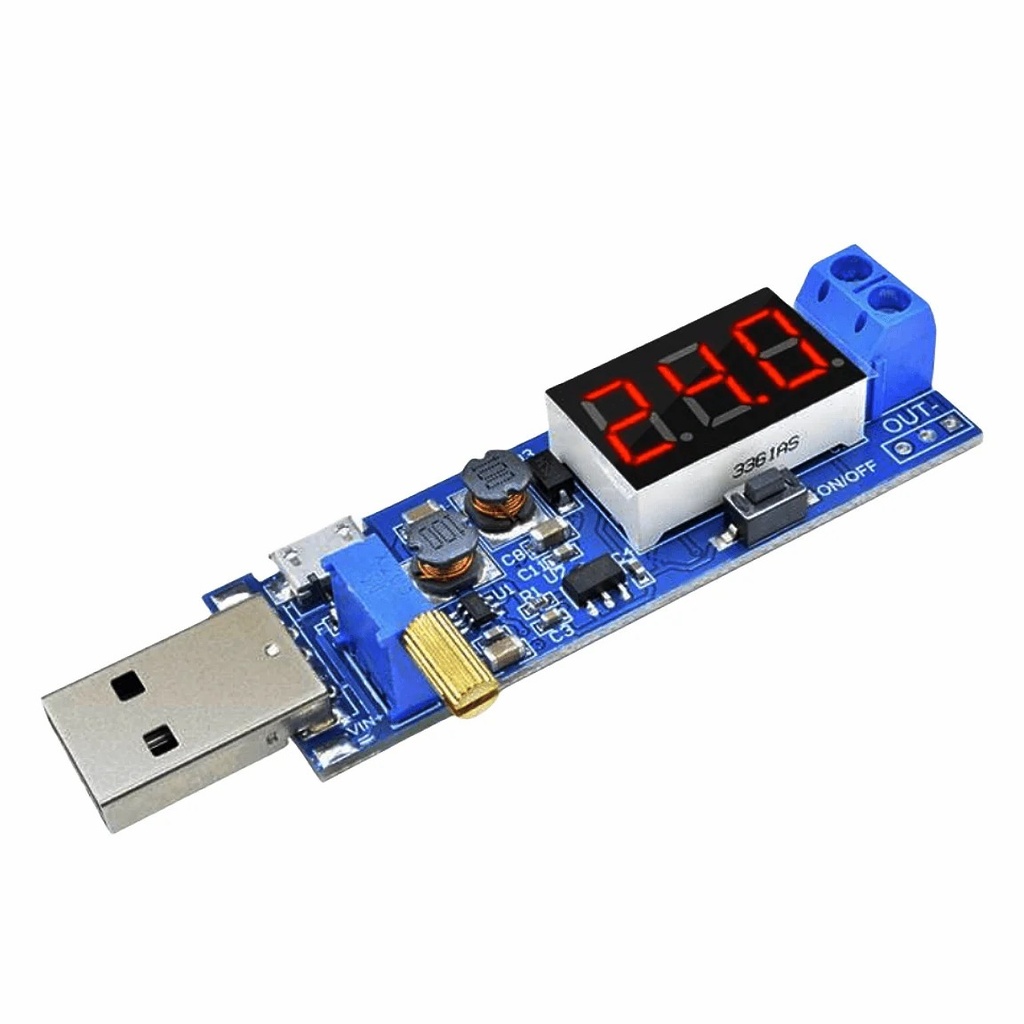 DC-DC 5V to 3.5V / 12V USB Step UP / Down Power Supply Module Adjustable Boost Buck Converter Out DC 1.2V-24V