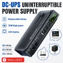 DOCREATE 36W DC1036L UPS Uninterruptible Power Supply 5V-24V Output 18650 Replaceable Battery for Router NAS Modem & Network