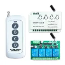 4-Channel 433MHz RF Wireless Remote Relay Controller (DC 5V~36V, 10A)