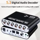 Digital to Analog 5.1 Audio Decoder Amplifier SPDIF Coaxial to RCA AC3 Optical Digital Amplifier Analog Converter