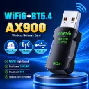 AX900 Bluetooth 5.4 USB Adapter WiFi 6 Mini USB Dongle 5G/2.4G Dual Band WiFi6 Network Card Wireless Receiver