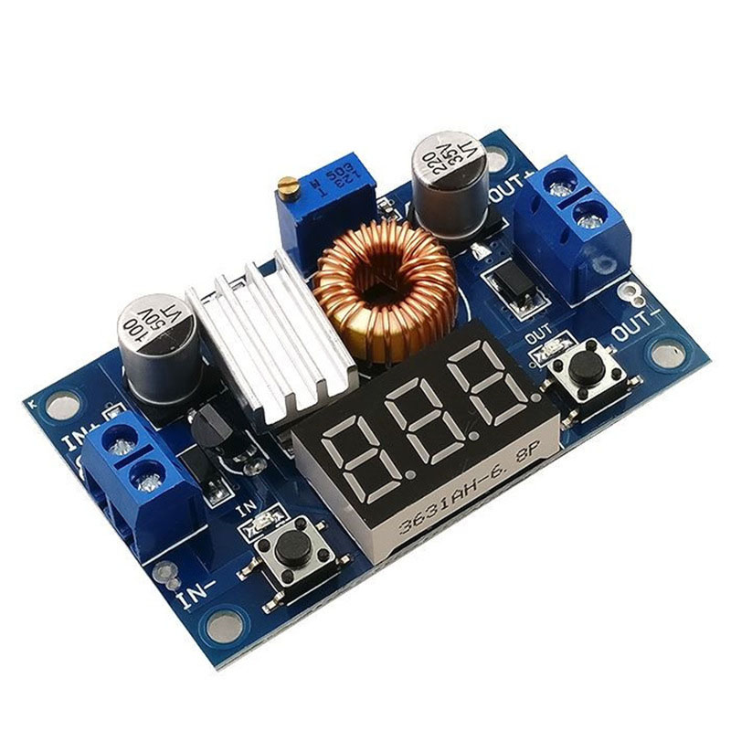 5A high-power 75W DC-DC Adjustable Step-Down Module 4.0-38V to 1.25V-36V buck-stabilized power supply module with voltmeter display