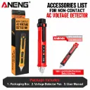ANENG VD802 Non-contact AC Voltage Detector Tester Meter Voltage 12V-1000V Pen Style Electric Indicator LED Voltage Meter