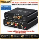 192KHz HDMI ARC Audio Extractor HDMI ARC To Coaxial Optical Toslink Digital SPDIF Switch 3.5mm AUX Analog Audio Return Channel
