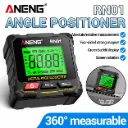 ANENG RN01 360° Digital Inclinometer Angle Gauge 4-Side Magnetic Level Box with LCD Display for Slope Measurement