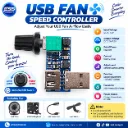 USB fan governor wind speed and air volume regulator