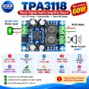XH-M311 Mini Digital Amplifier Board TPA3118 Audio Amplifier Board Audio Power Amplifier Module Mono 60W