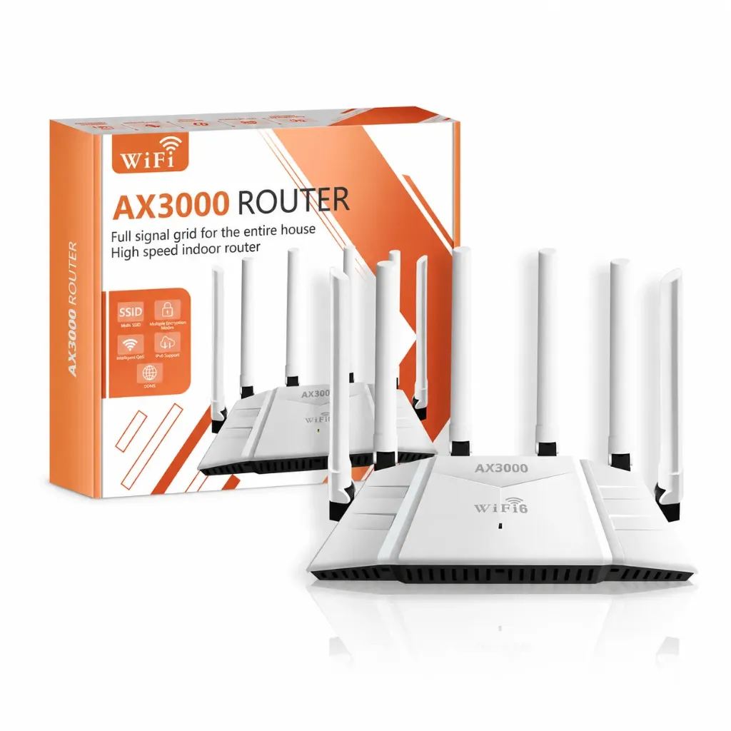 AX3000 WiFi 6 2.4GHz + 5GHz Dual Band Wireless Router