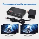 HDMI Splitter 1 in 4 Out HDMI Video Splitter Full HD 1080P Duplicate Screen Monitor HDMI Switch