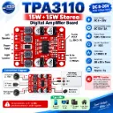 TPA3110 15W+15W Stereo Digital Audio Amplifier Board