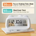 Digital Alarm Clock Temperature Humidity Date Week Timing Countdown Cute Silent Backlight Snooze LCD Clock