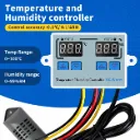 XH-W1099 110V-220V Digital LED Humidity Temperature Controller For Incubator Cooling Heating Switch Thermostat Humidity Sensor