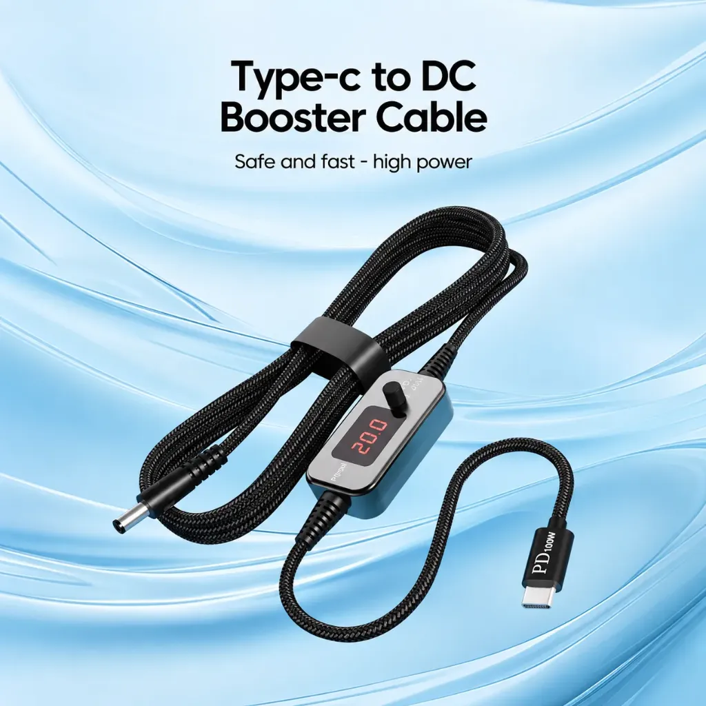 PD 100W Type-C to DC Power Cable