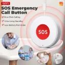 Tuya WiFi Smart SOS Emergency Call Button – One-Click Emergency Alert