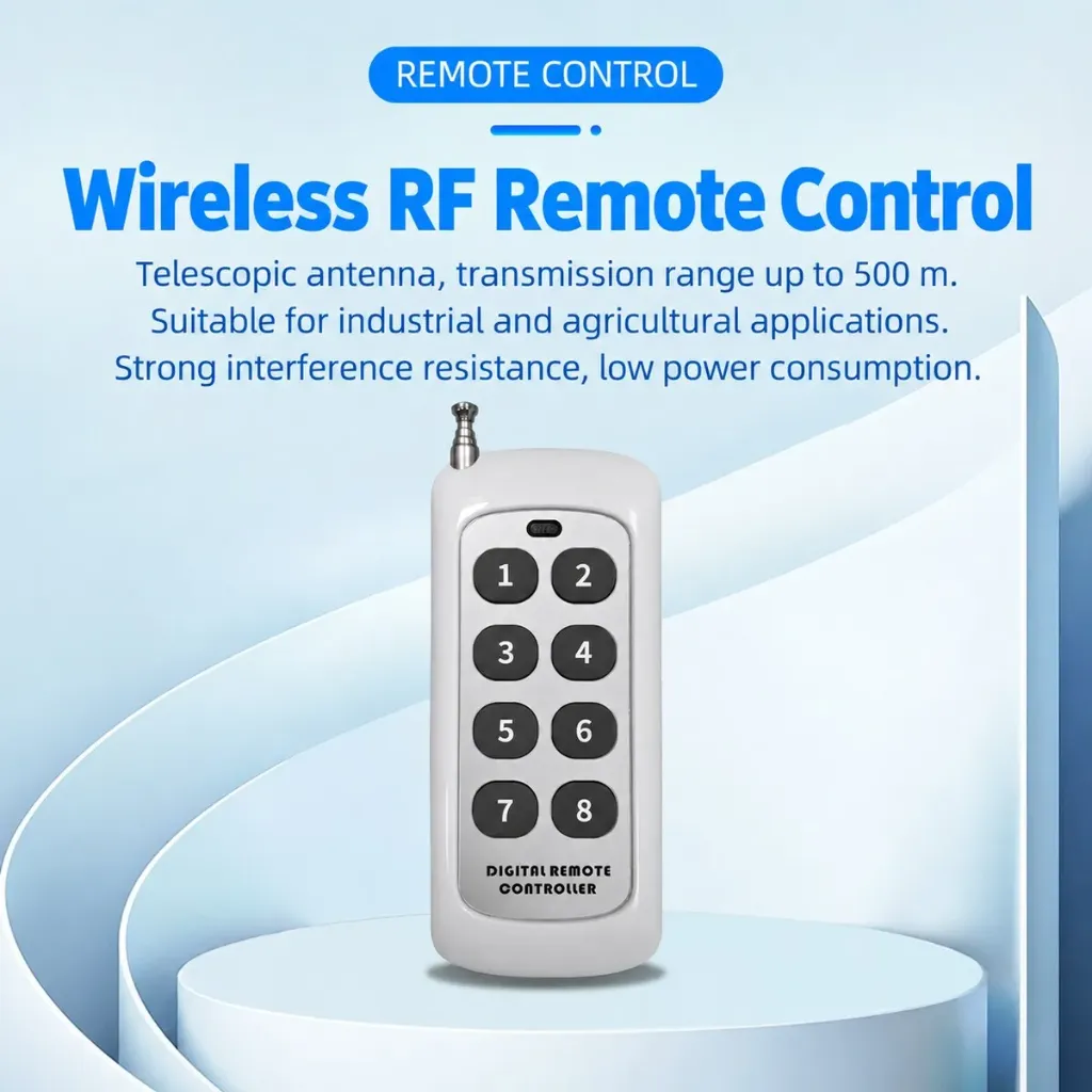 8-Key 433MHz Wireless RF Remote Control (500M)