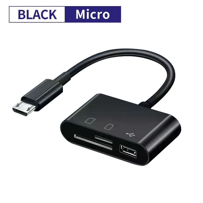 3-in-1 USB-C OTG Card Reader
