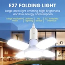 28W Fan Shape LED Bulb E27 LED Lamp Foldable 85-2650V Light Bulbs