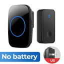 Self-generated wireless household electric doorbell intelligent AC music reminder elderly pager battery-free doorbell