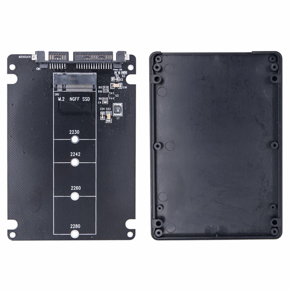 M.2 NGFF SSD To SATA3 Adapter Card External Hard Drive Box 6Gbps Hard Disk Adapter Board Dual Use M2 NGFF To SATA Conversion Card