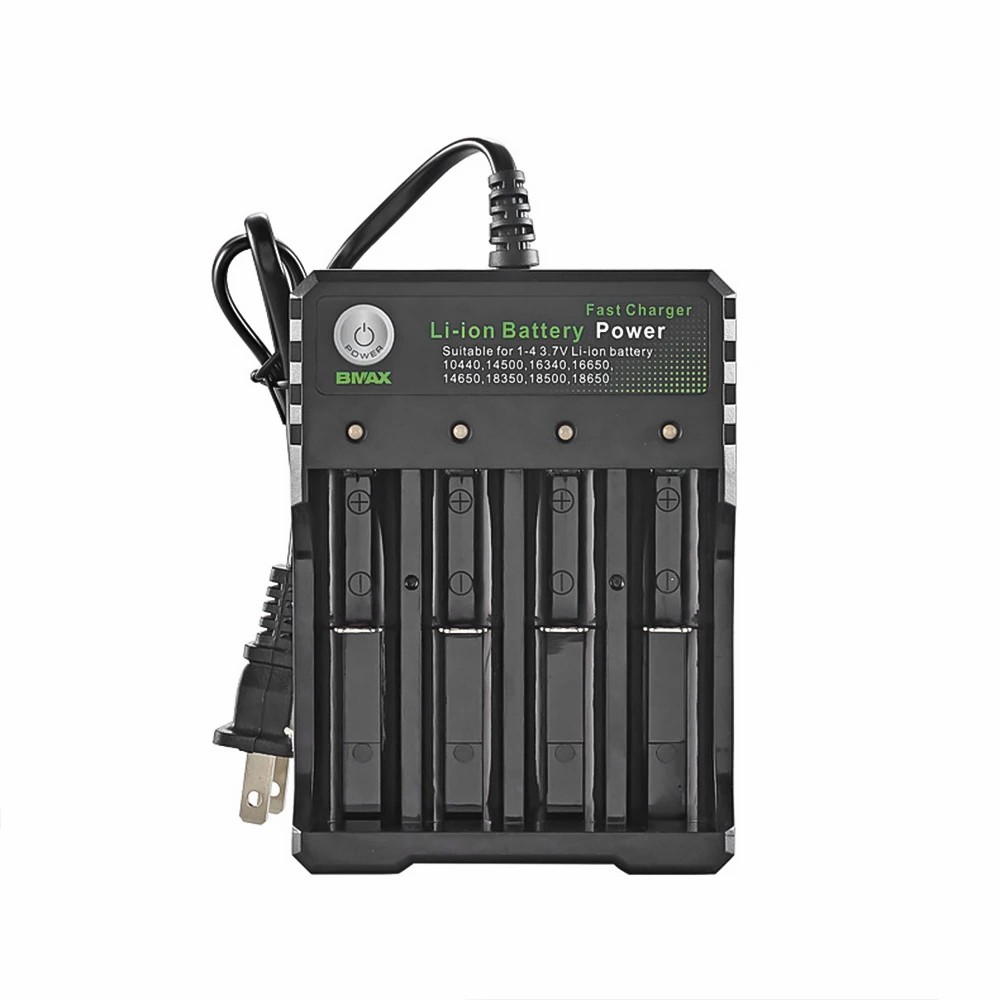 18650 4 Slots AC 110-220V Battery Charger 4.2V Rechargeable Lithium Battery Charger