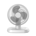 Desktop Portable Multifunctional High Wind Usb Rechargeable Circulating Fan Moving Head Desktop Fan