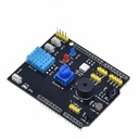 DHT11 LM35 Temperature Humidity Sensor Multifunction Expansion Board Adapter For Arduino UNO R3 RGB LED IR Receiver Buzzer I2C