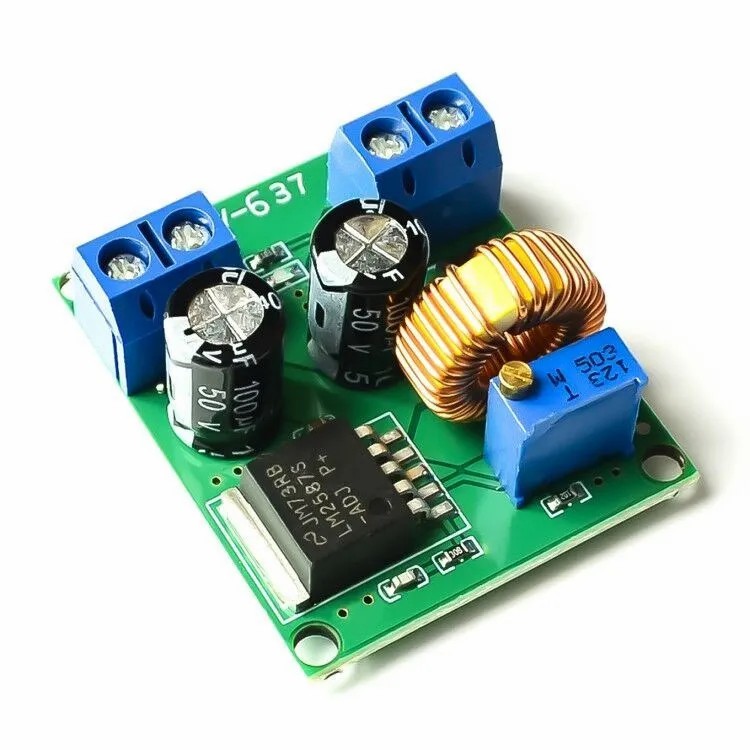 DC adjustable boost module LM2587 high power boost regulated power supply board 3V5V12V to 19V24V30V36V