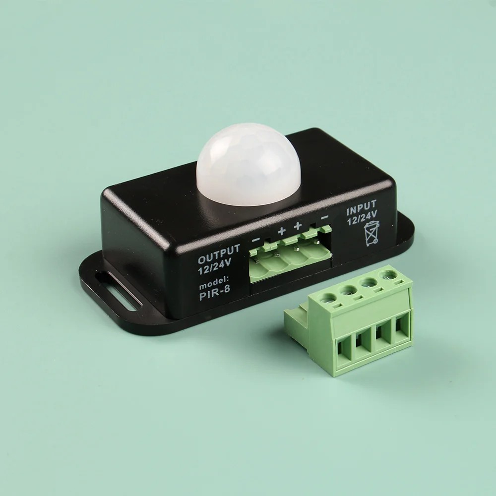 DC 12V 24V 6A Automatic Adjustable PIR Motion Sensor Light Switch Module for LED Strip Light Lamp